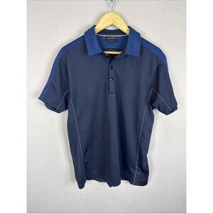 Galvin Green Polo Shirt Men’s Medium Blue Performance Golf Made in Portugal